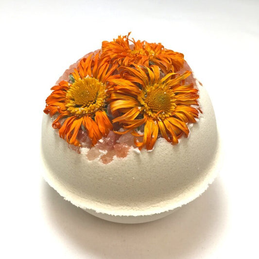 Organic Calendula Flower Bath Bomb - Mountains to Sea - Your Soul Purpose